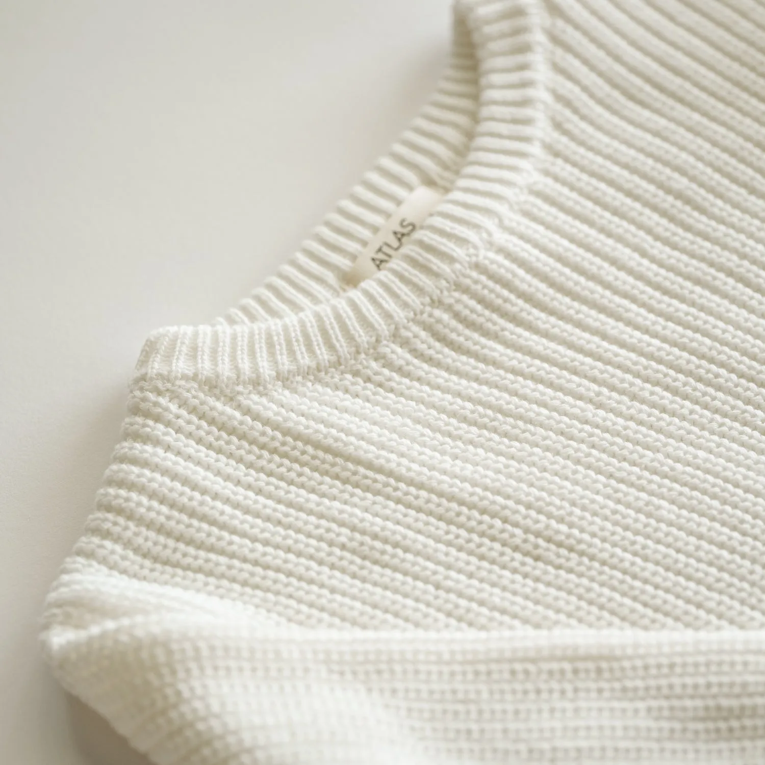 Organic Oversized Knit Sweater Babykids_Atlas-Grey