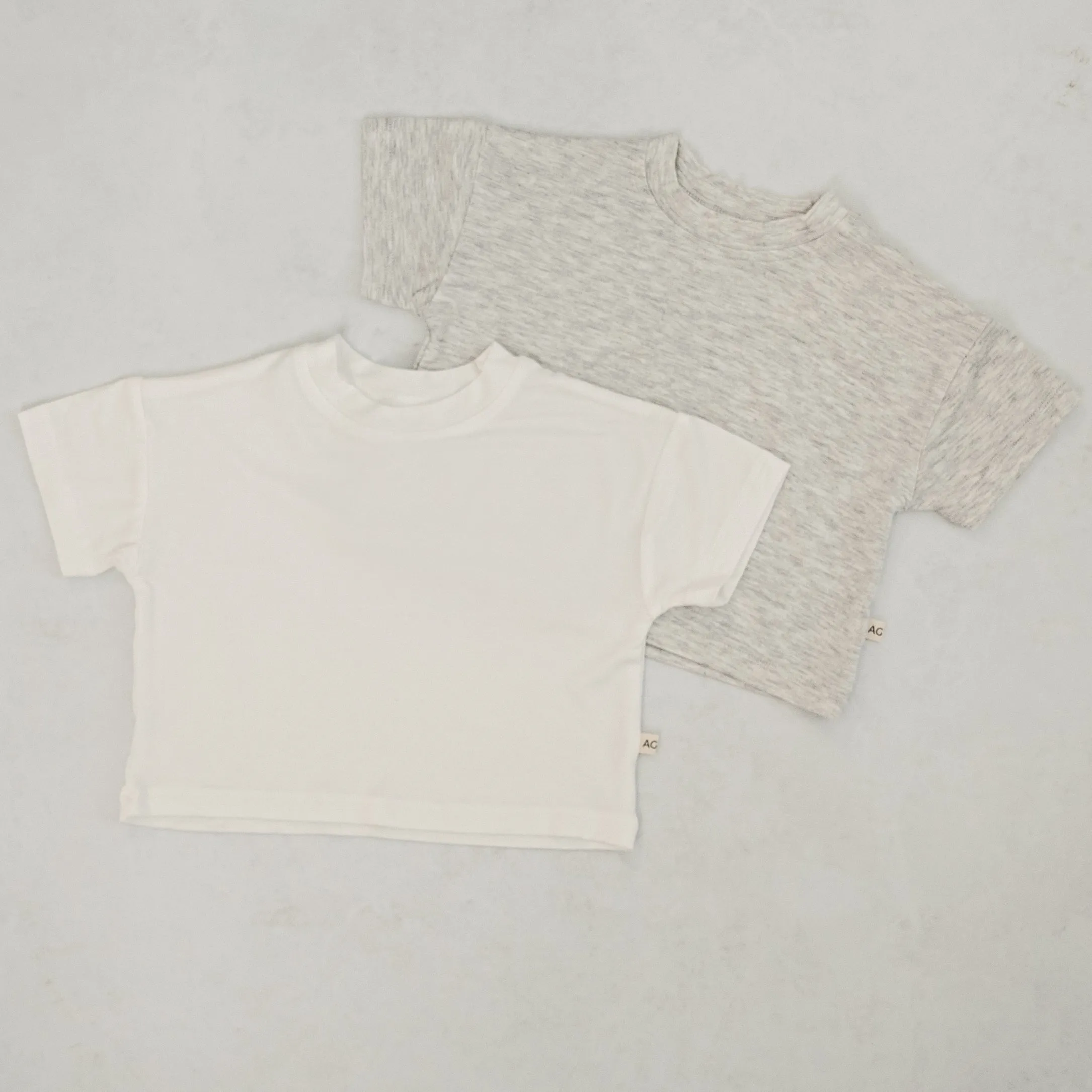 Oversized Bamboo T-shirt Babykids_Atlas-Grey