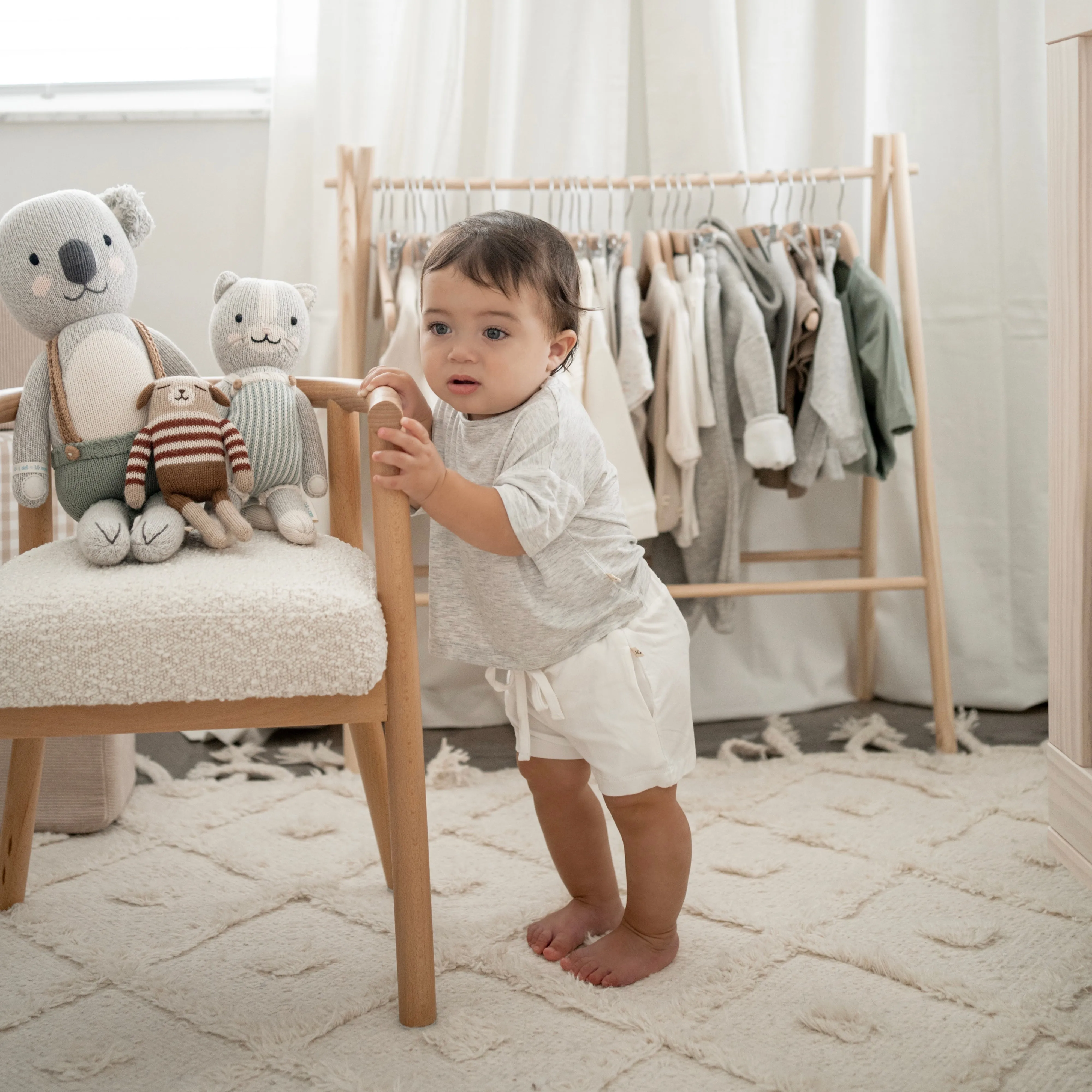Oversized Bamboo T-shirt Babykids_Atlas-Grey