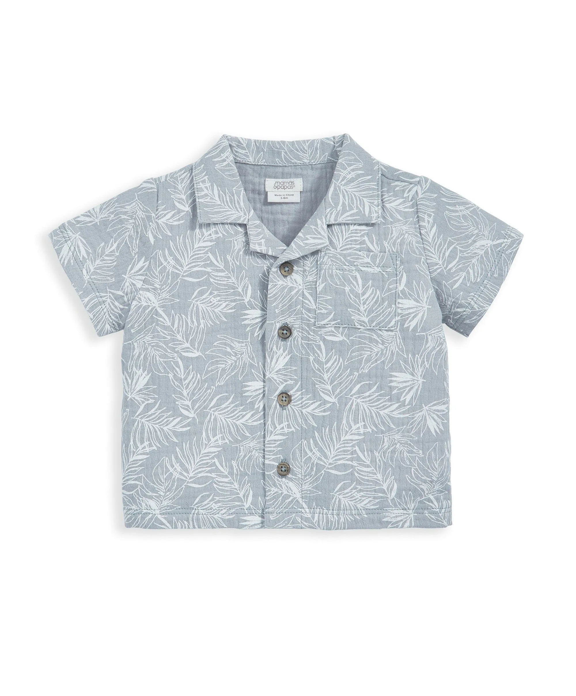 Palm Shirt & Shorts Outfit Set Babykids Mamas & Papas