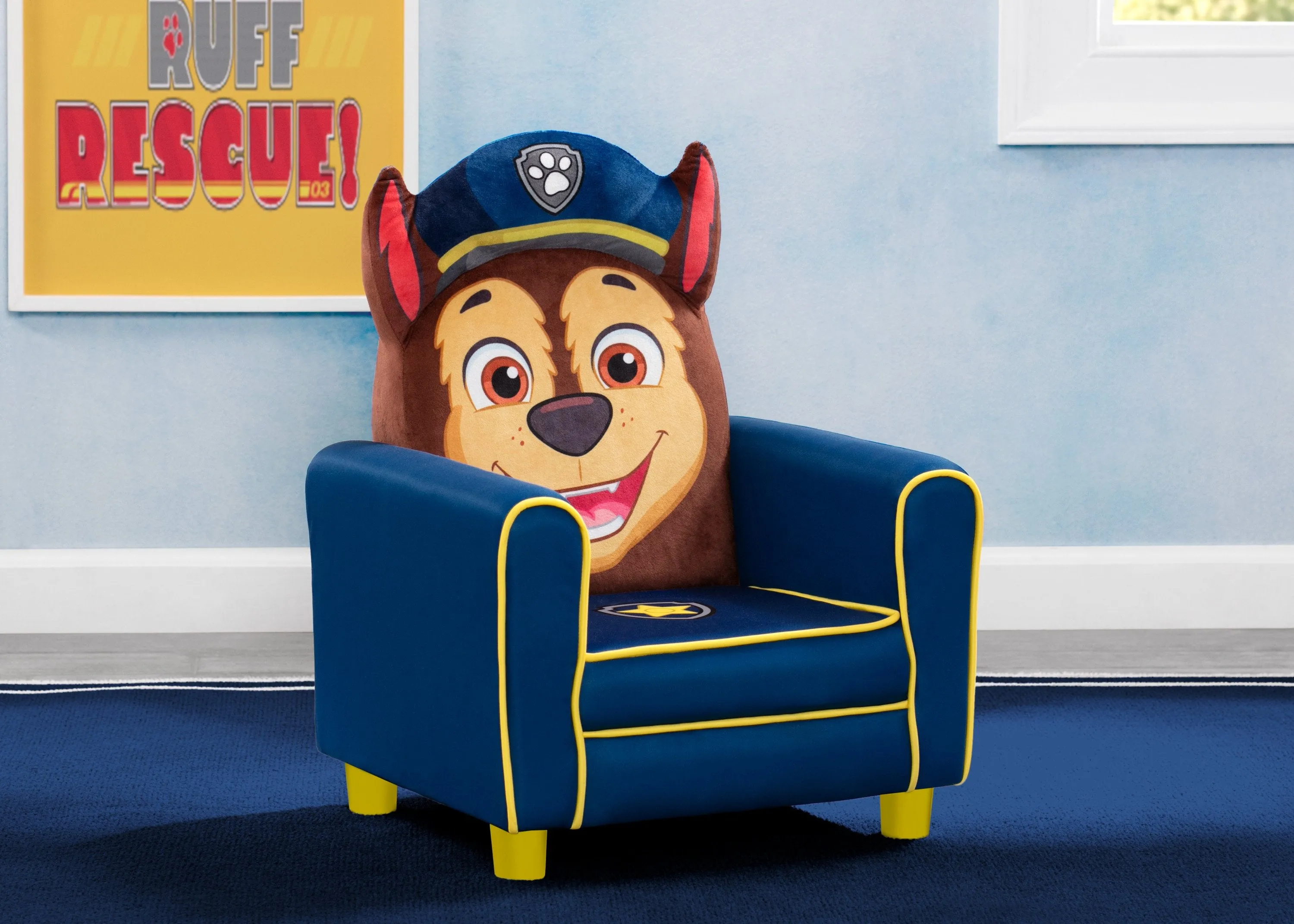 PAW Patrol Chase Figural Upholstered Kids Chair Babykids_Delta Children_Kids Chairs