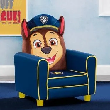PAW Patrol Chase Figural Upholstered Kids Chair Babykids_Delta Children_Kids Chairs