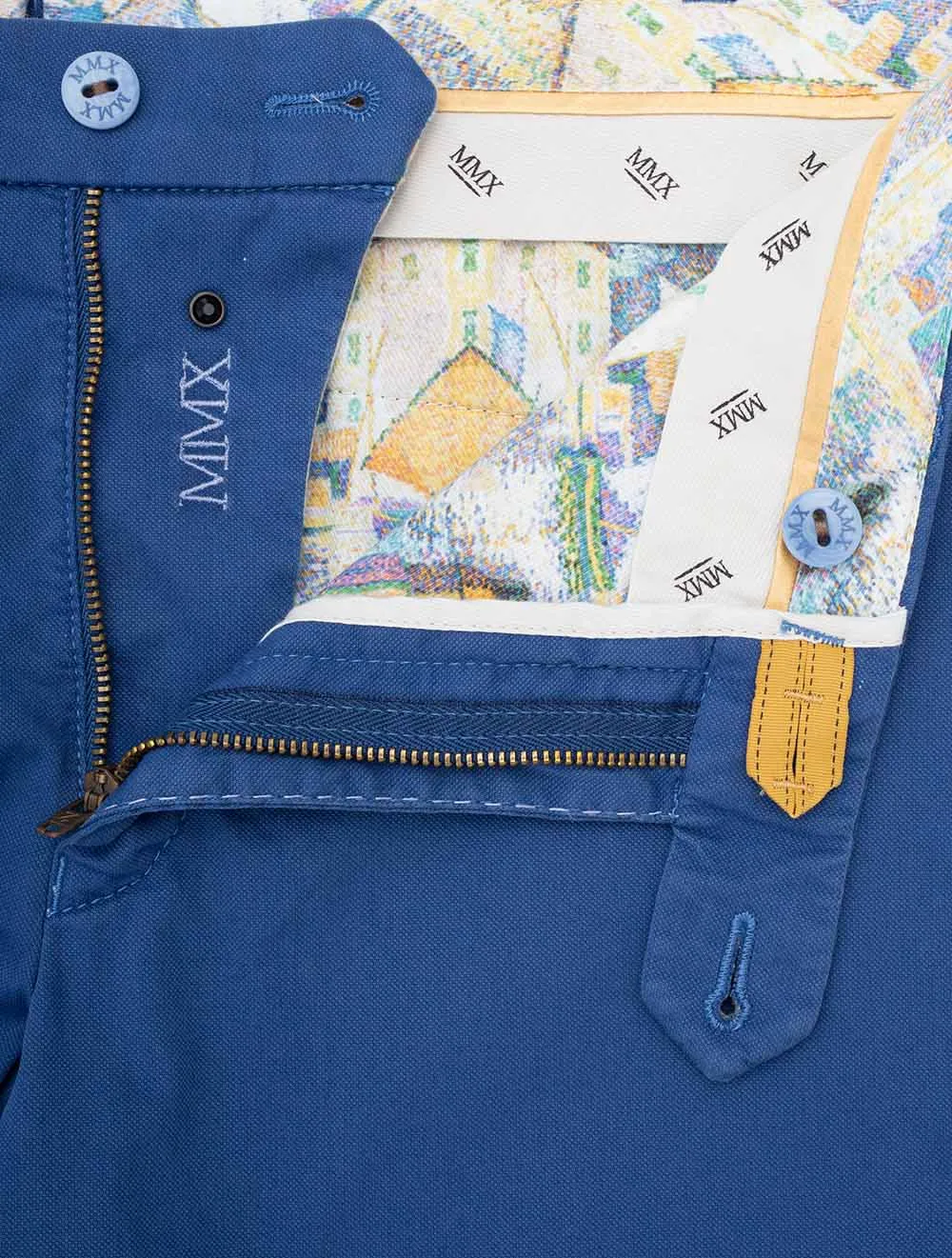Pegasus Cotton Chino Shorts Blue
