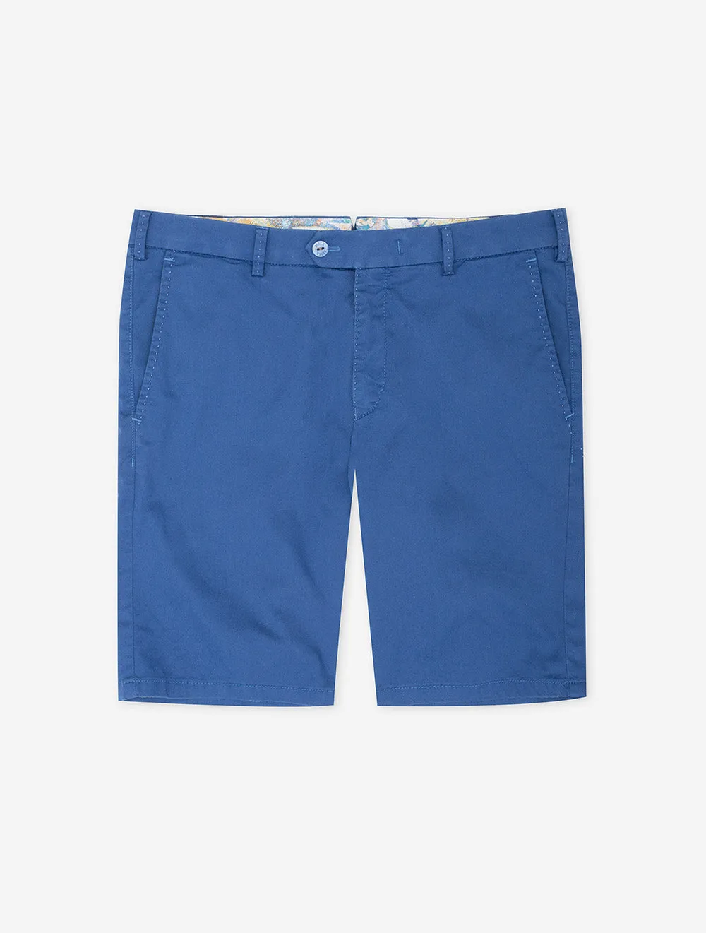 Pegasus Cotton Chino Shorts Blue
