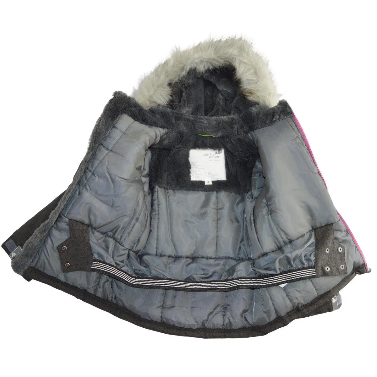 Perlimpinpin Toddler & Big Girls Snow Suit -  Coral Textured (Sizes 2, 3, 3x, 4, 6x & 12) Babykids Perlimpinpin