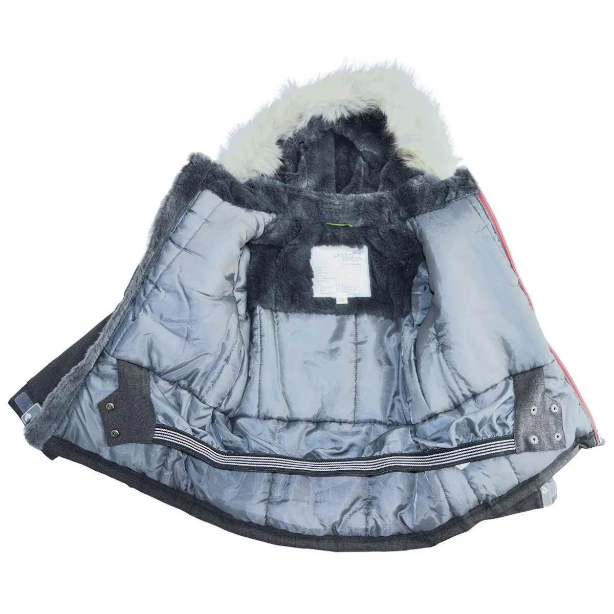 Perlimpinpin Toddler Girls Snow Suit - Khaki Textured (Sizes 2 & 4) Babykids Perlimpinpin