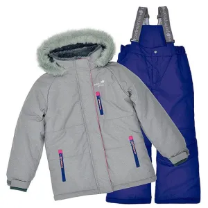 Perlimpinpin Toddler Girls Snow Suit -  Nunge Textured (Sizes 2 & 3) Babykids Perlimpinpin