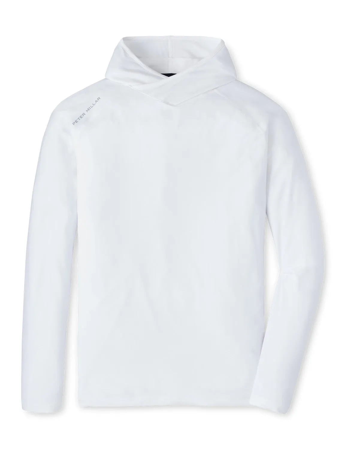 Peter Millar Men's Aurora Performance T-Shirt Hoodie T-Shirt - White Peter Millar Clothing