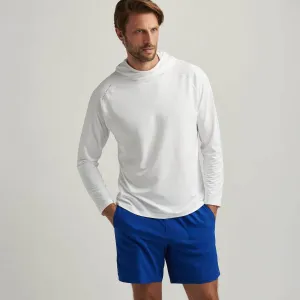 Peter Millar Men's Aurora Performance T-Shirt Hoodie T-Shirt - White Peter Millar Clothing