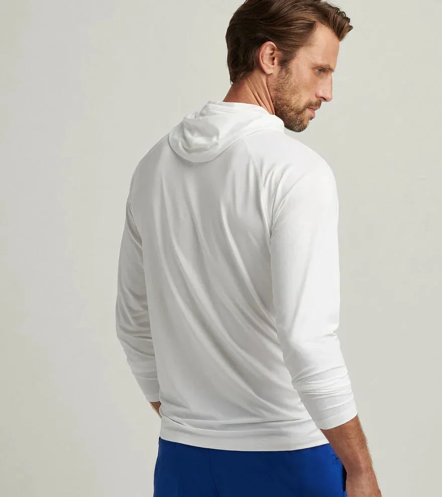 Peter Millar Men's Aurora Performance T-Shirt Hoodie T-Shirt - White Peter Millar Clothing