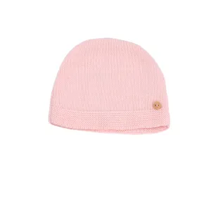 Petit Sweeny | Girls Pink Organic Cotton Hat Babykids_Bebe-Sweeny