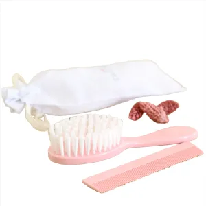 Pink Baby Hairbrush & Comb Set | Made In France Babykids_Bebe-Sweeny