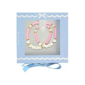 Pink Mama & Mini Bracelet Gift Set Babykids_Bits-Bows