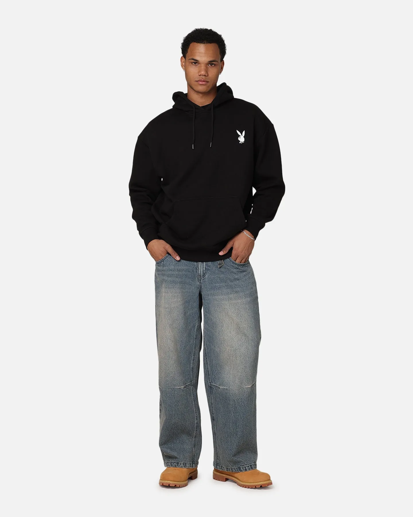 Playboy Logo Bunny O Hoodie Black