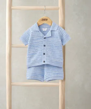 Polo Top & Shorts Set (2 Pieces) - Navy