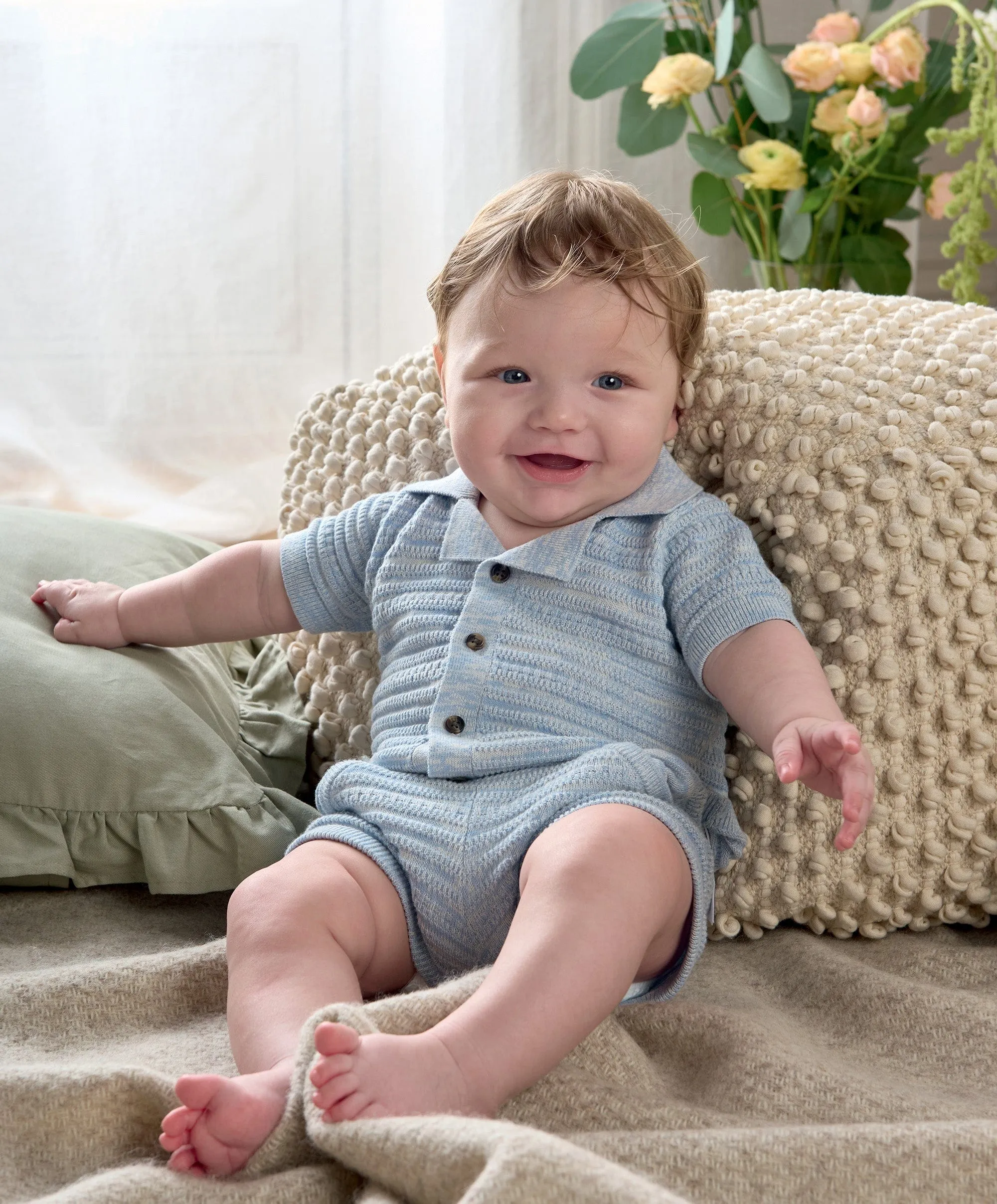 Polo Top & Shorts Set (2 Pieces) - Navy