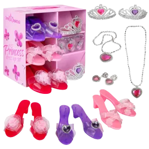 Princess Jewelry, Shoes And Tiara Set - Kids Babykids_Dress-Up-America