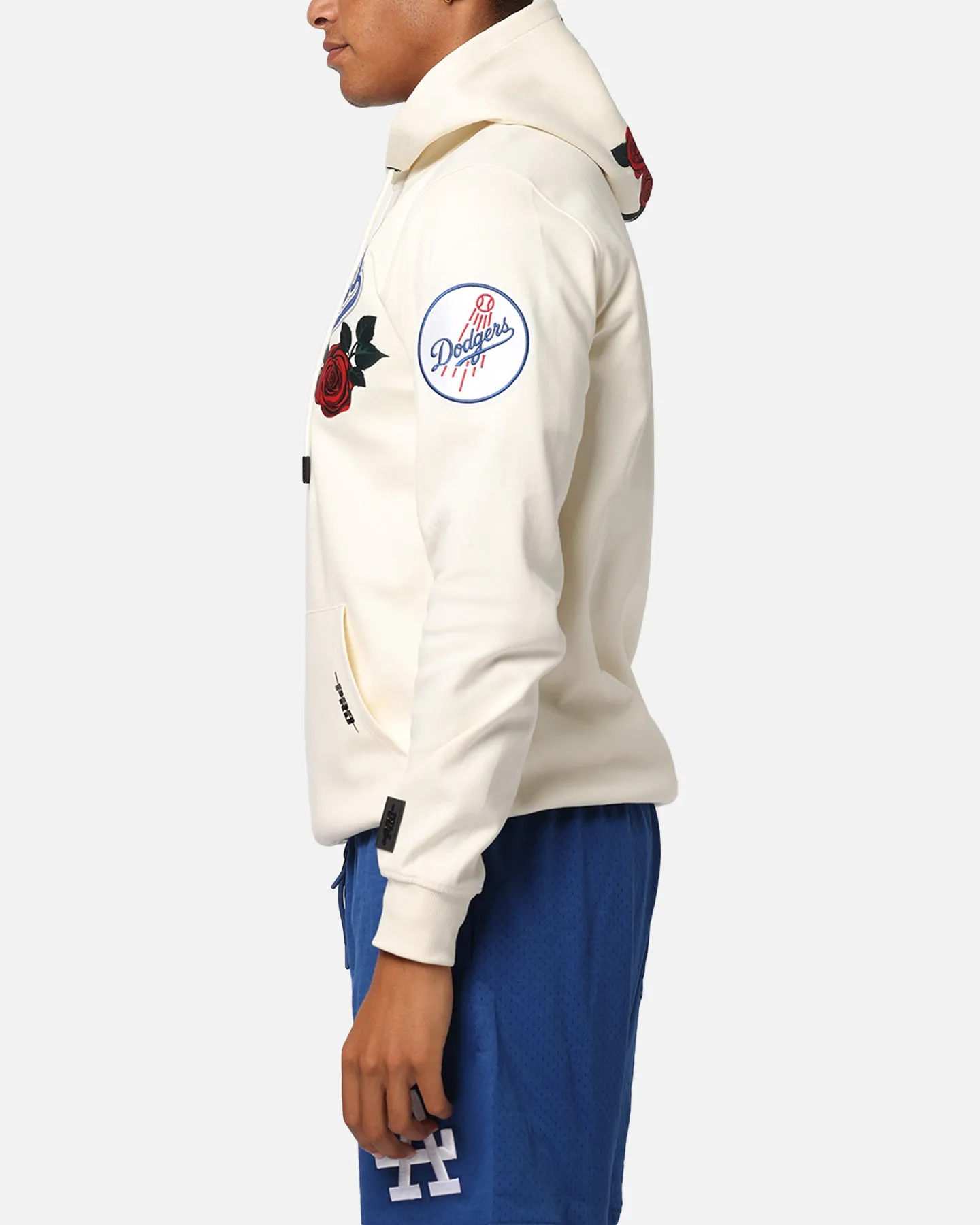 Pro Standard Los Angeles Dodgers Roses Pullover Hoodie Eggshell
