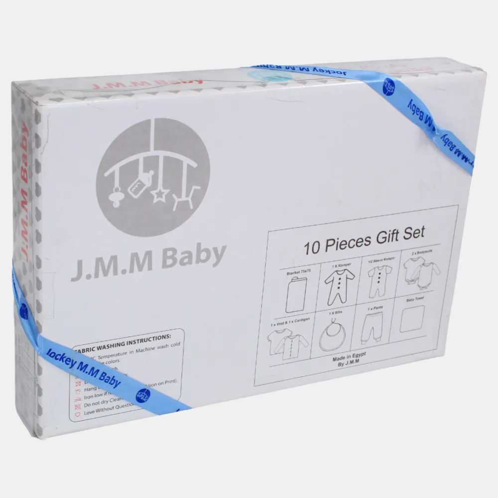 "Rollin' with my Daddy" Baby Boys' Cotton Gift Box - 10 Pcs (0-3m)
