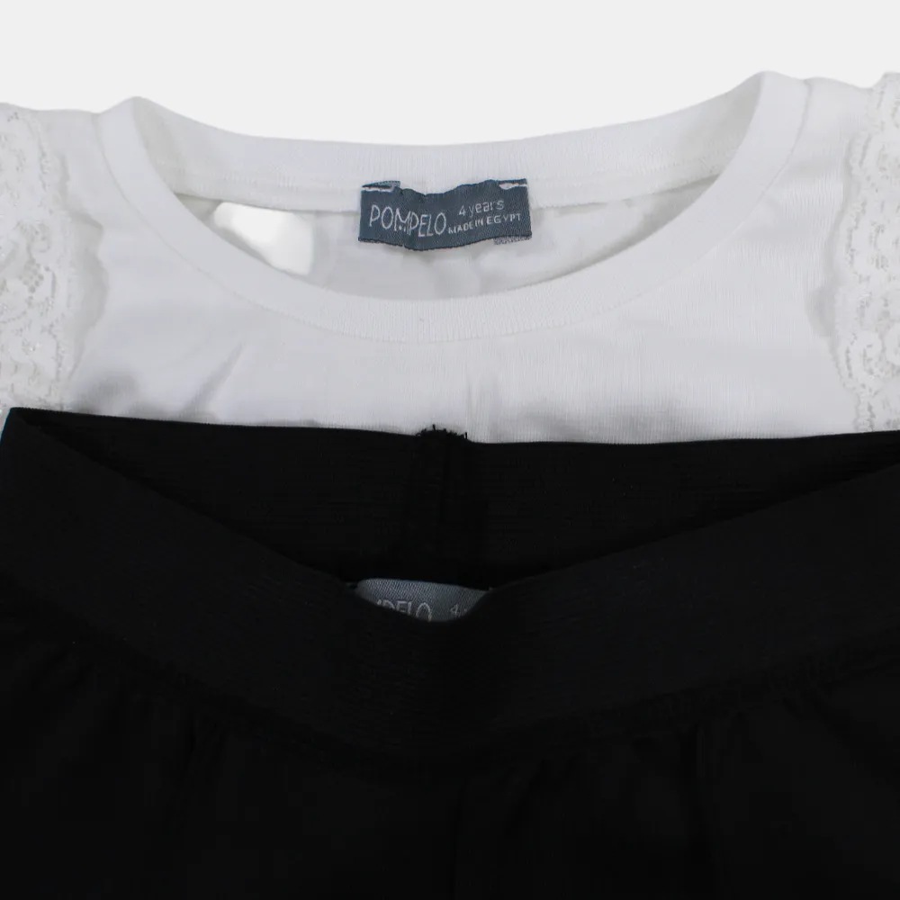 "Shine On" Girls Cotton 2-Piece Outfit Set