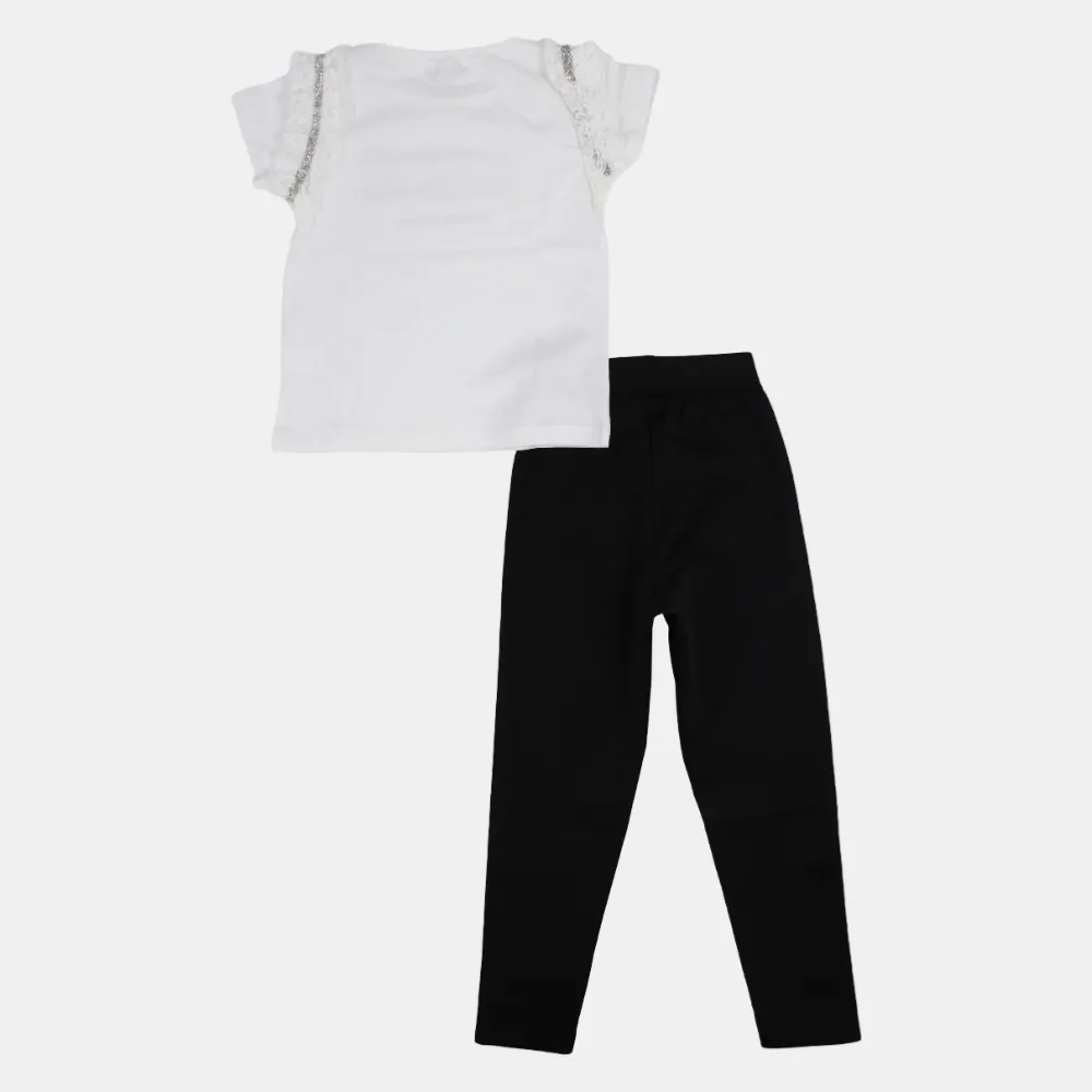 "Shine On" Girls Cotton 2-Piece Outfit Set
