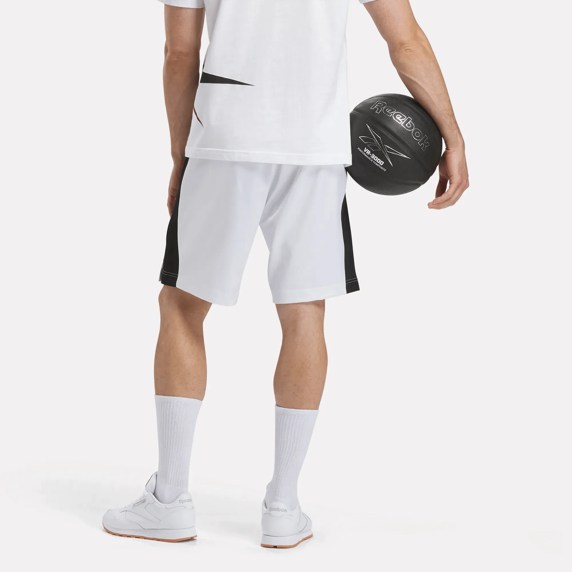 Reebok Clothing Men's Basketball Satin and Mesh Shorts