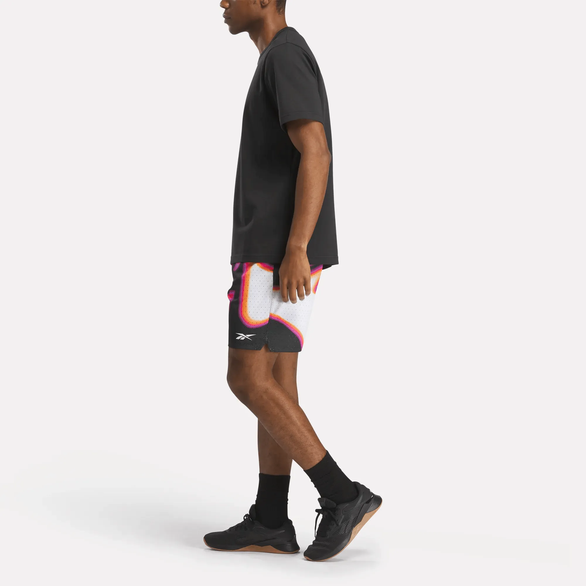 Reebok Clothing Men's Reebok Basketball Transition Short Aop