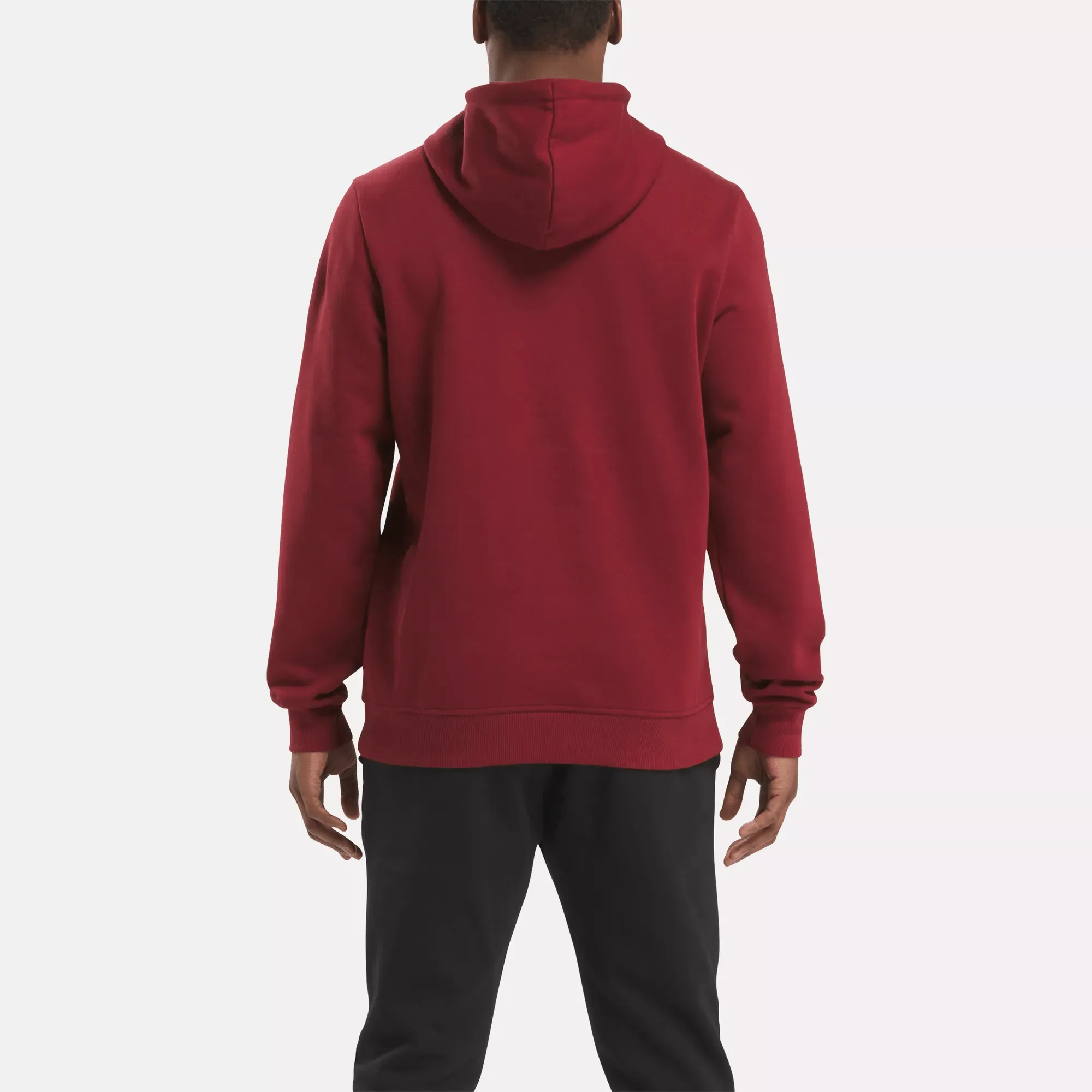 Reebok Clothing Men's Reebok Identity Fleece Stacked Logo Pullover Hoodie