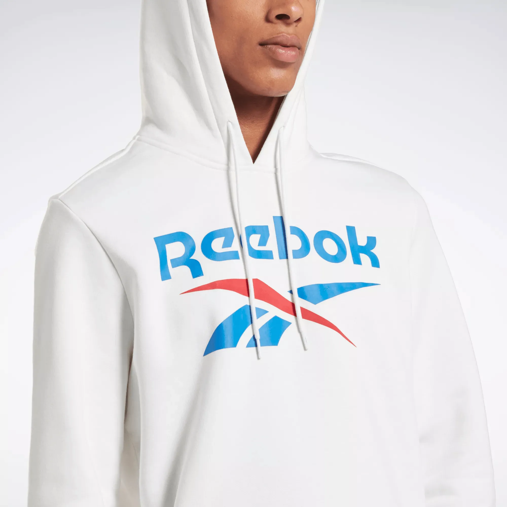 Reebok Clothing Men's Reebok Identity Fleece Stacked Logo Pullover Hoodie