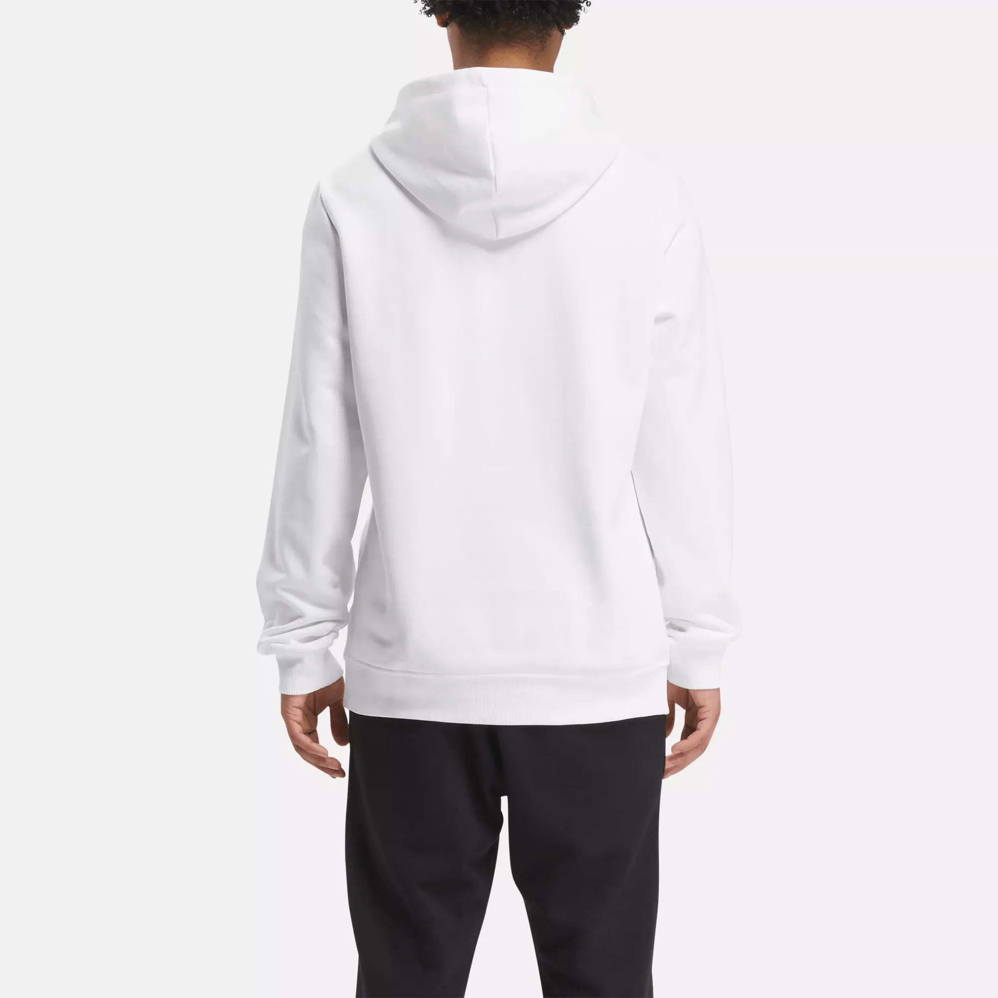 Reebok Clothing Men's Reebok Identity Fleece Stacked Logo Pullover Hoodie