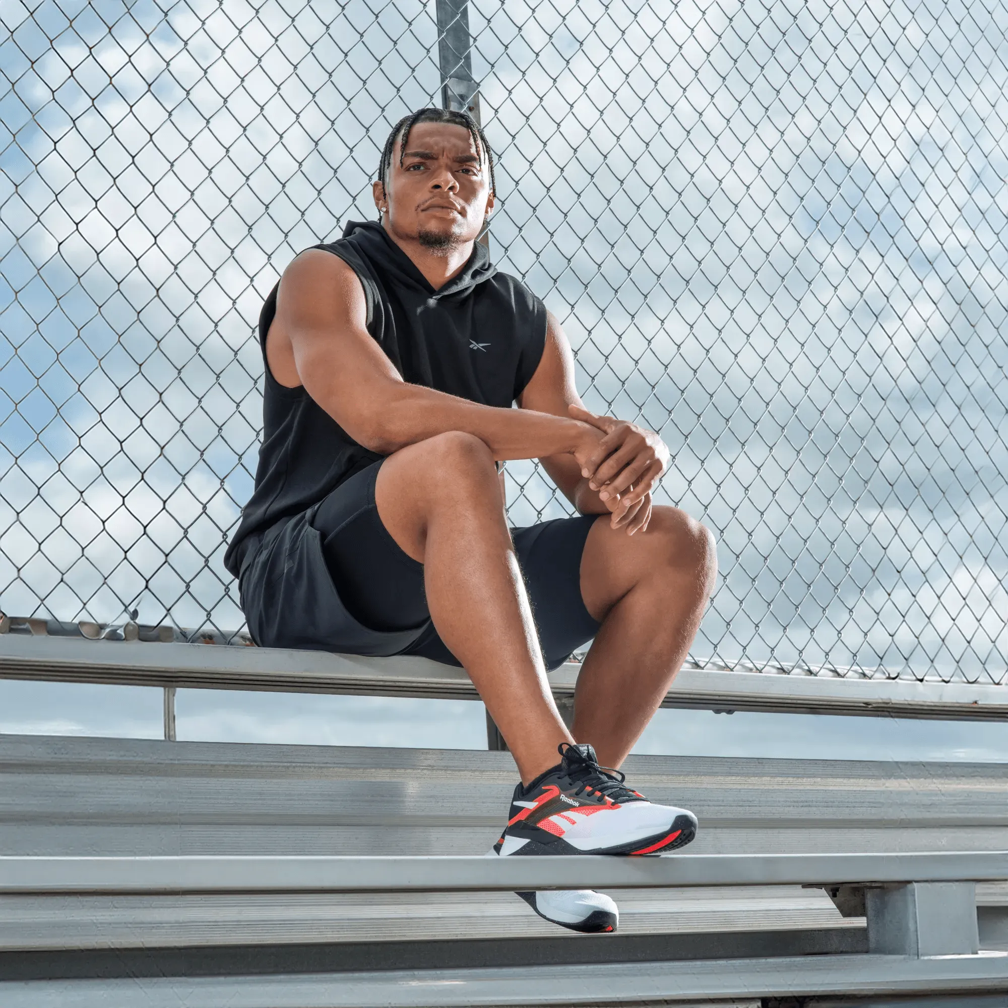 Reebok Clothing Men's Strength Sleeveless Hoodie