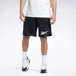 Reebok Men's Basketball Mesh Shorts Black Reebok