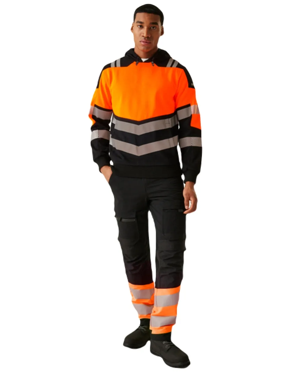Regatta Mens Hi-Vis X-Pro Hoodie Class 2 Regatta Clothing