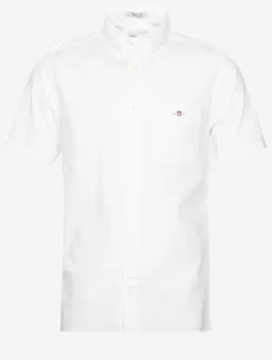 Regular Cotton Linen Short Sleeve Shirt White