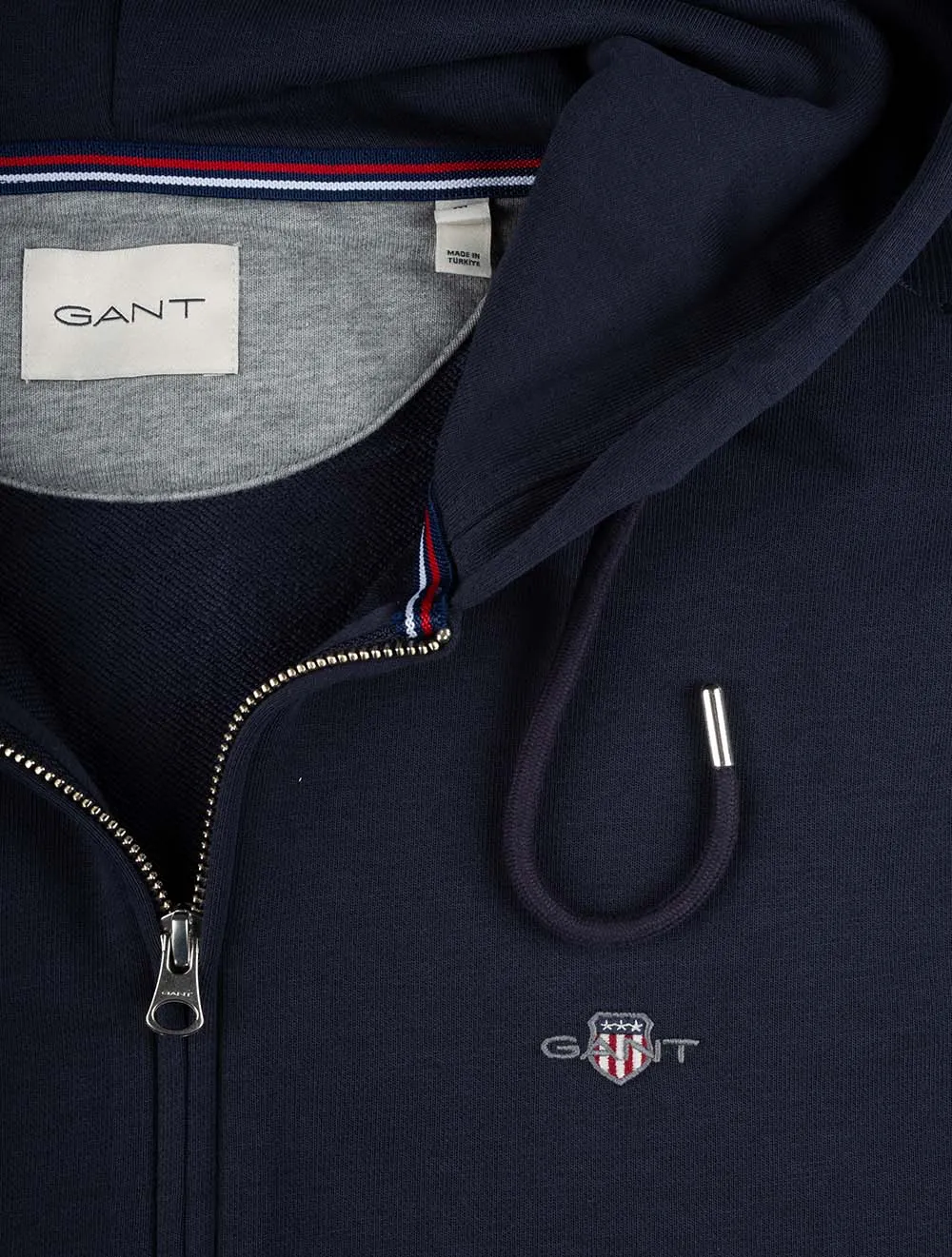 Regular Shield Full Zip Hoodie Evening Blue