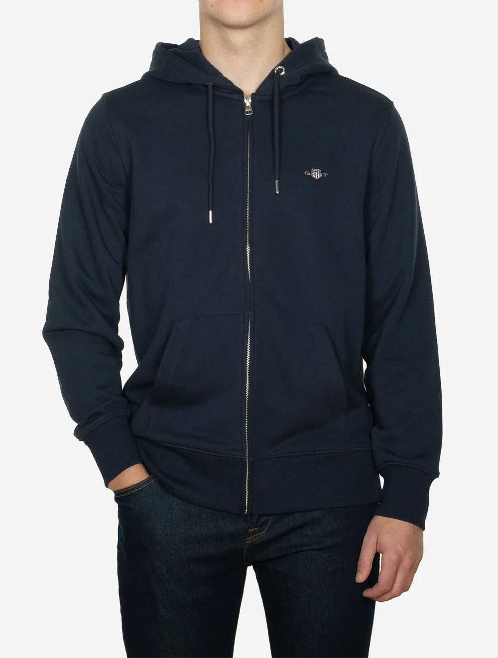 Regular Shield Full Zip Hoodie Evening Blue