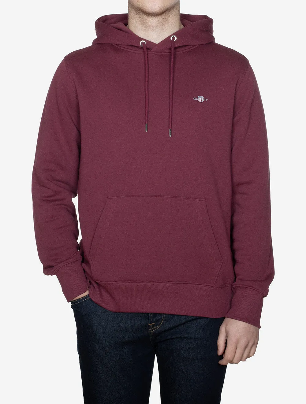 Regular Shield Hoodie Wine Red