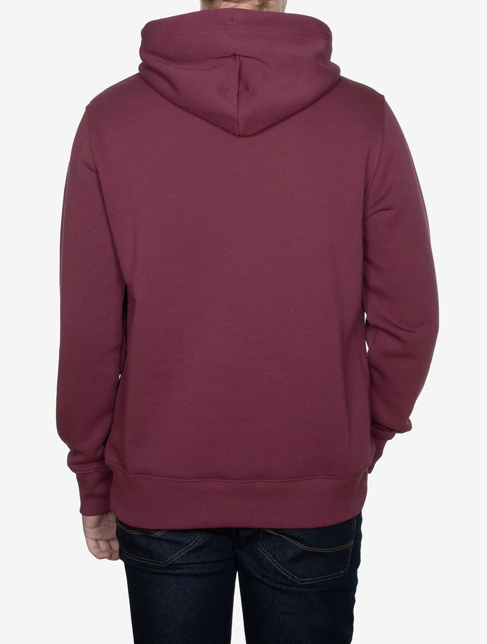 Regular Shield Hoodie Wine Red