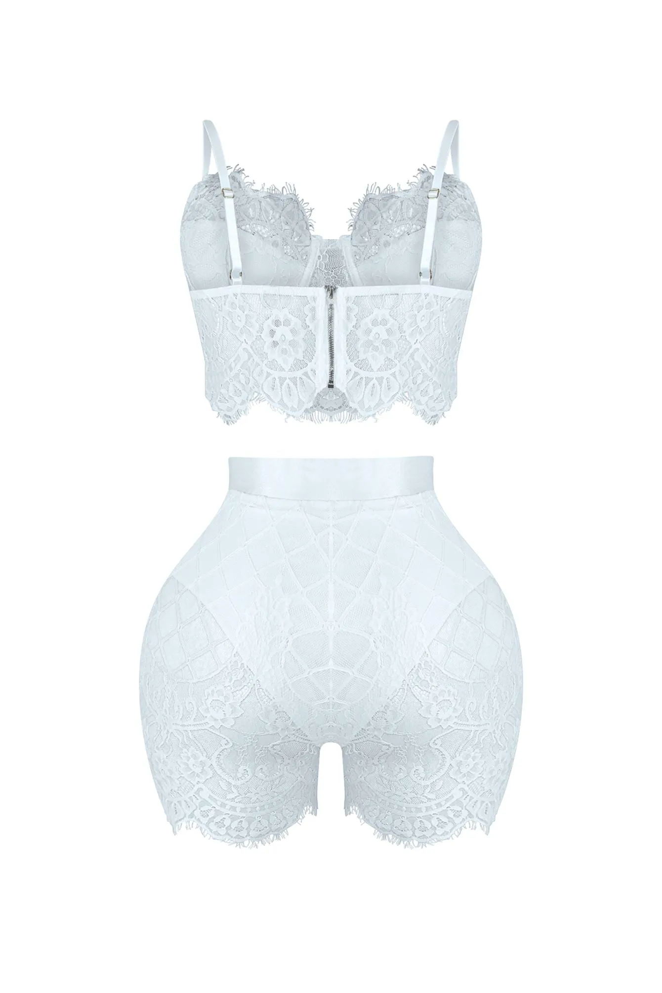 Relapse Lace Bustier & Shorts SET