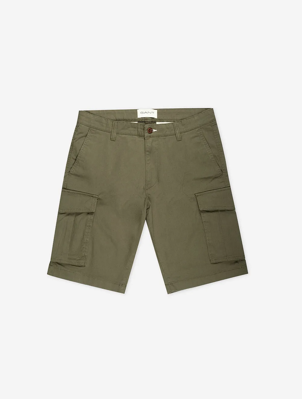 Relaxed Twill Cargo Shorts Juniper Green
