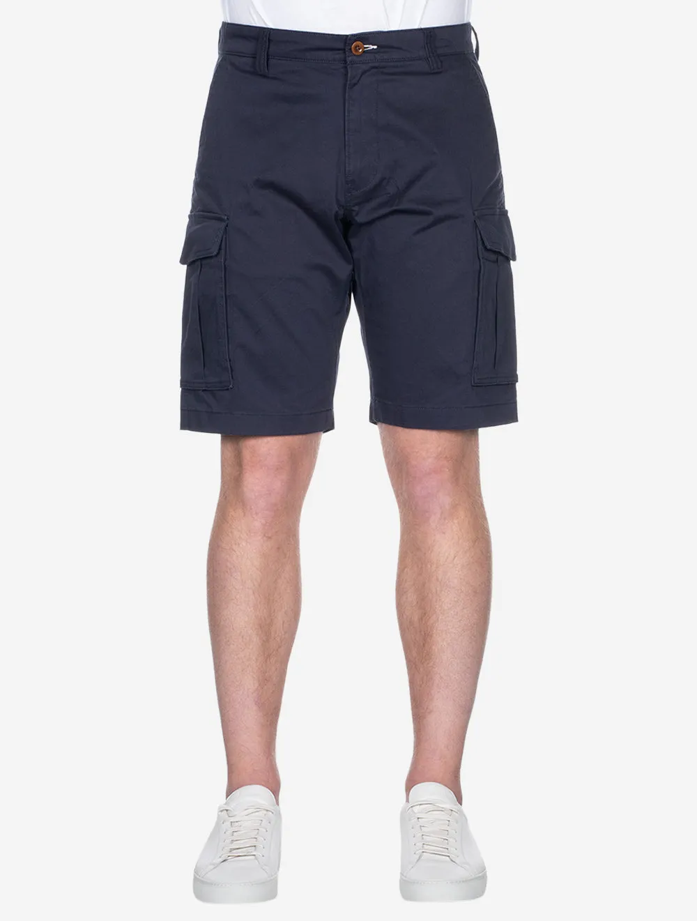 Relaxed Twill Cargo Shorts Marine