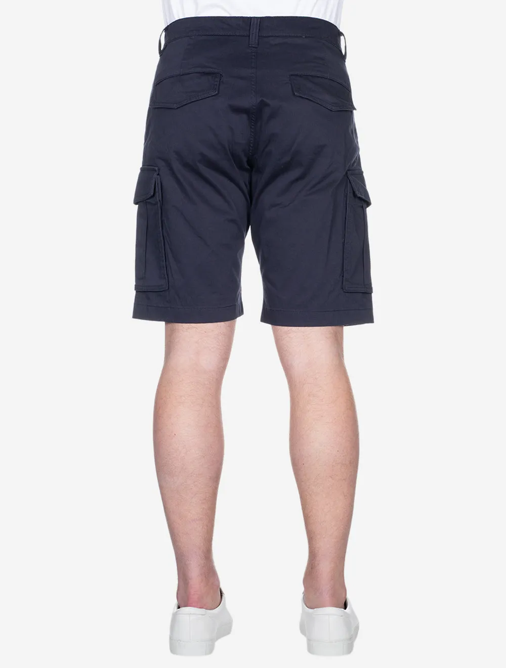 Relaxed Twill Cargo Shorts Marine