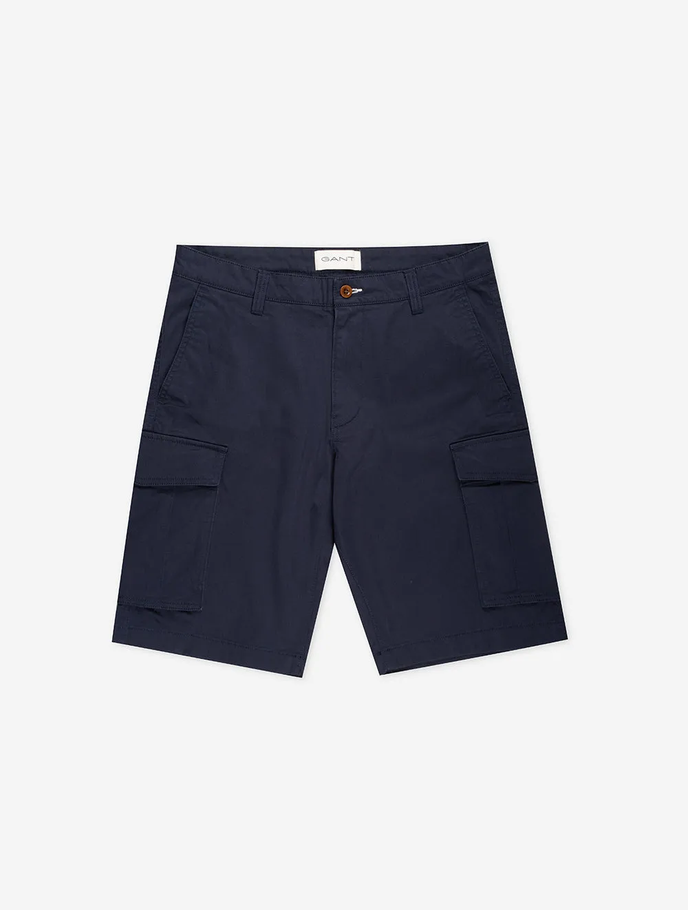 Relaxed Twill Cargo Shorts Marine