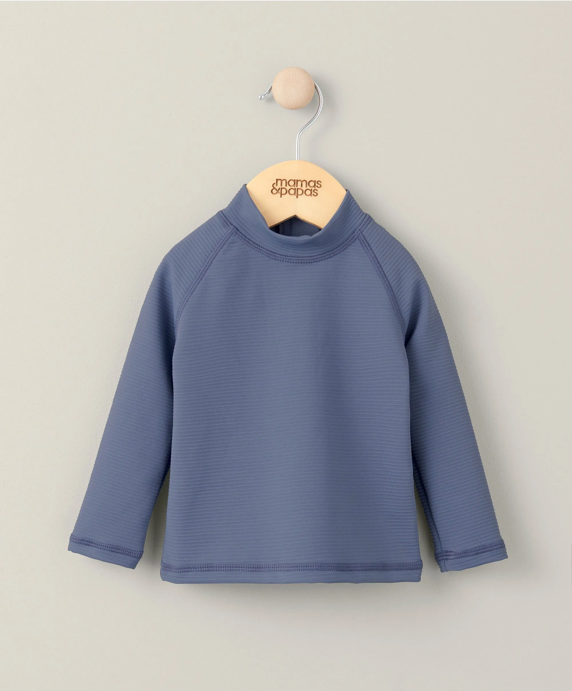 Ribbed Rash Top Swimwear - Blue Babykids Mamas & Papas