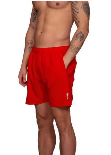 RS Sports Men's  Performance Shorts - Striking Red Clothing Rs Men