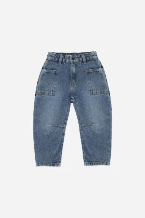 Rylee   Cru Babykids Barrel Pant | Indigo