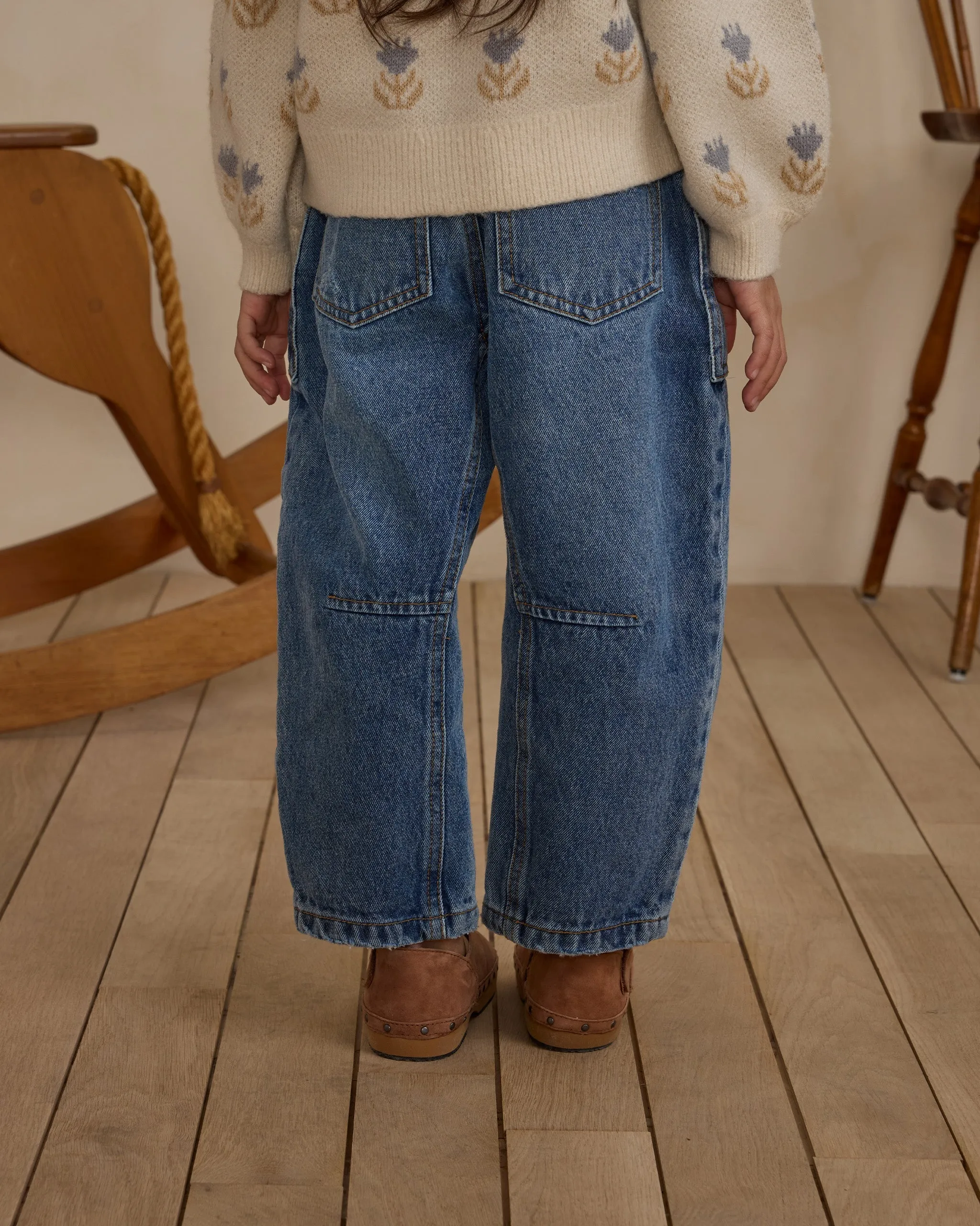 Rylee   Cru Babykids Barrel Pant | Indigo