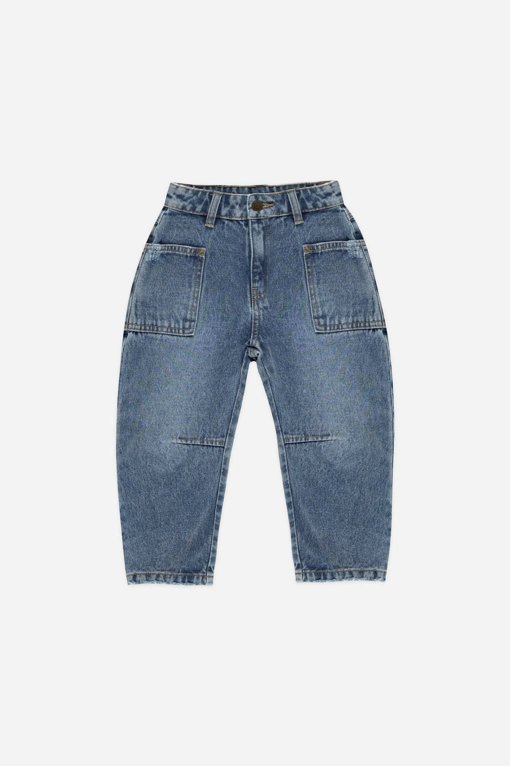 Rylee   Cru Babykids Barrel Pant | Indigo