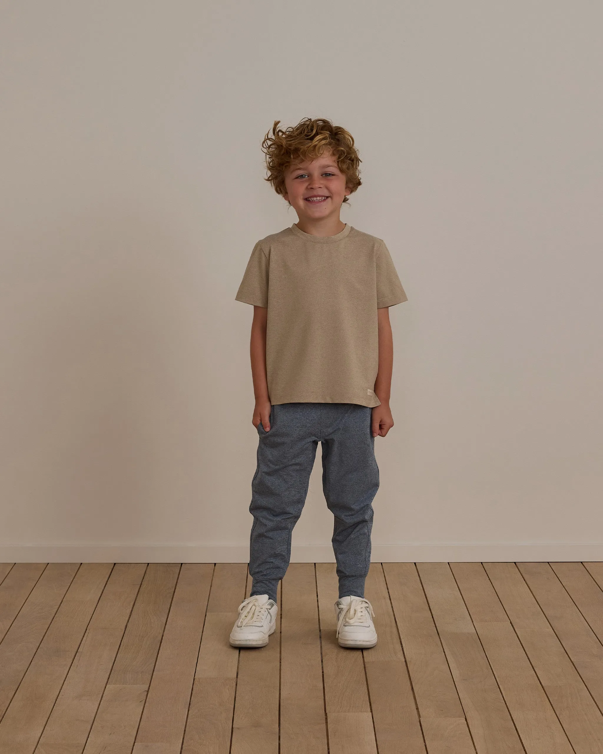 Rylee   Cru Babykids Century Tech Jogger| Heathered Indigo
