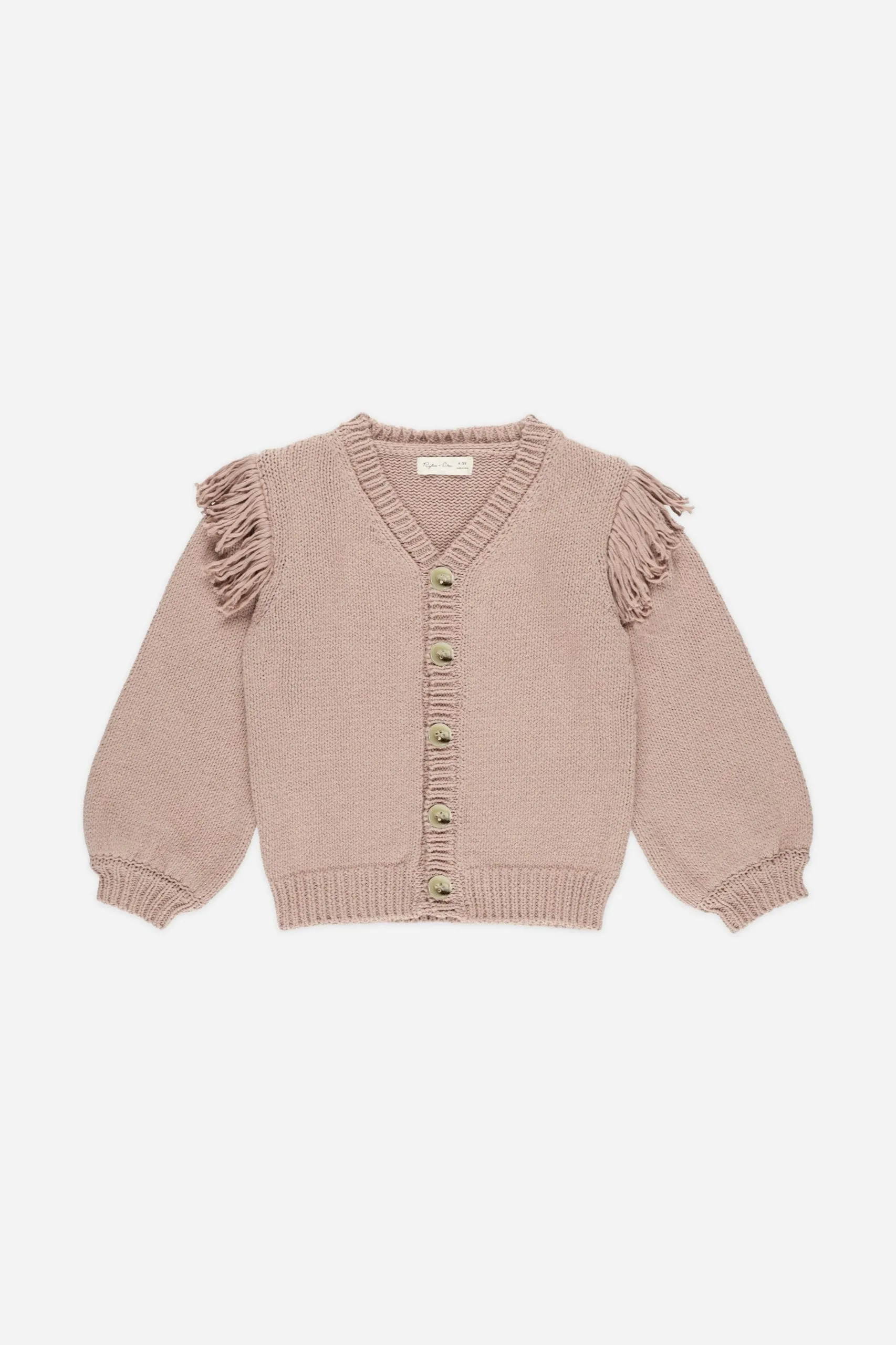 Rylee   Cru Babykids Fringe Cardigan | Rose
